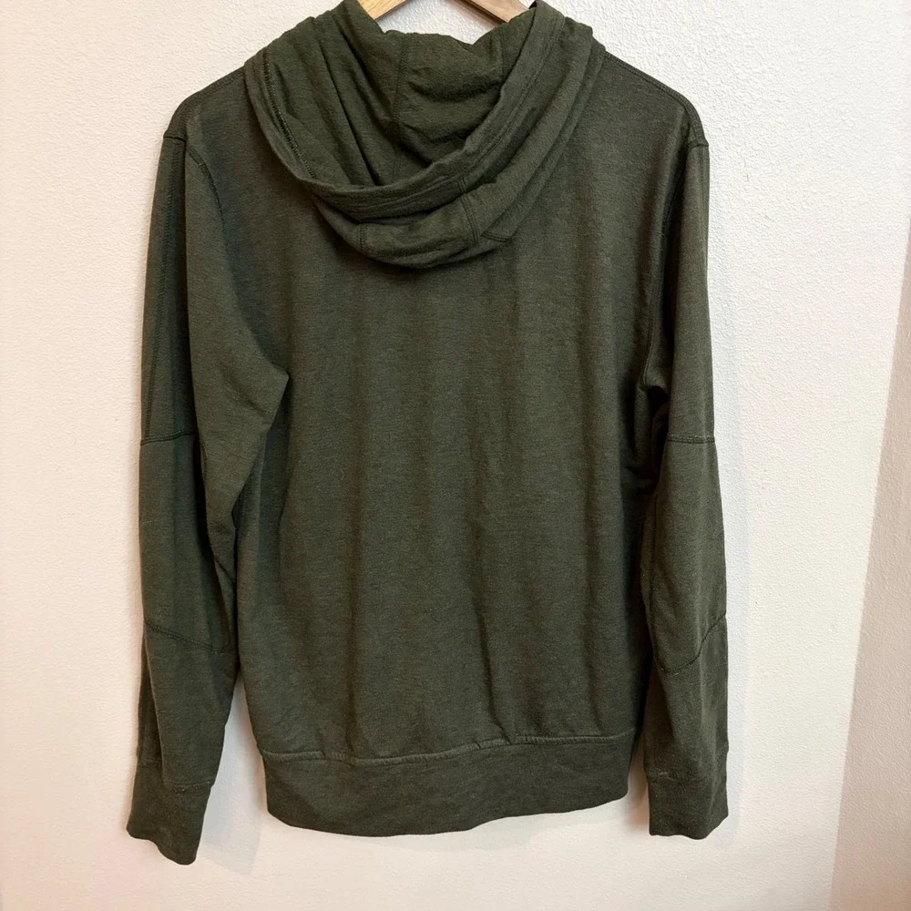 Polo Ralph Lauren Full Zip Hoodie Small Olive Green Performance Activewear